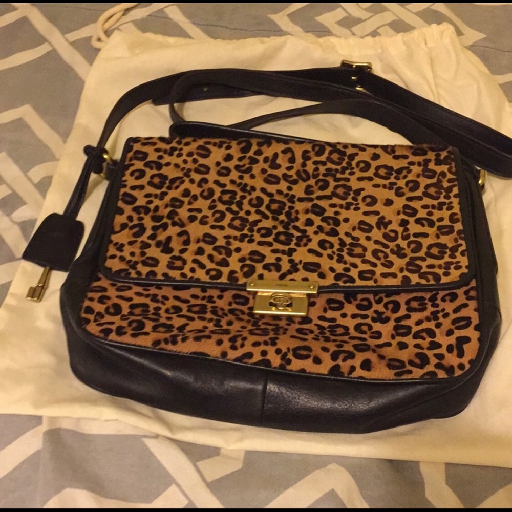 Fossil leopard print cross body